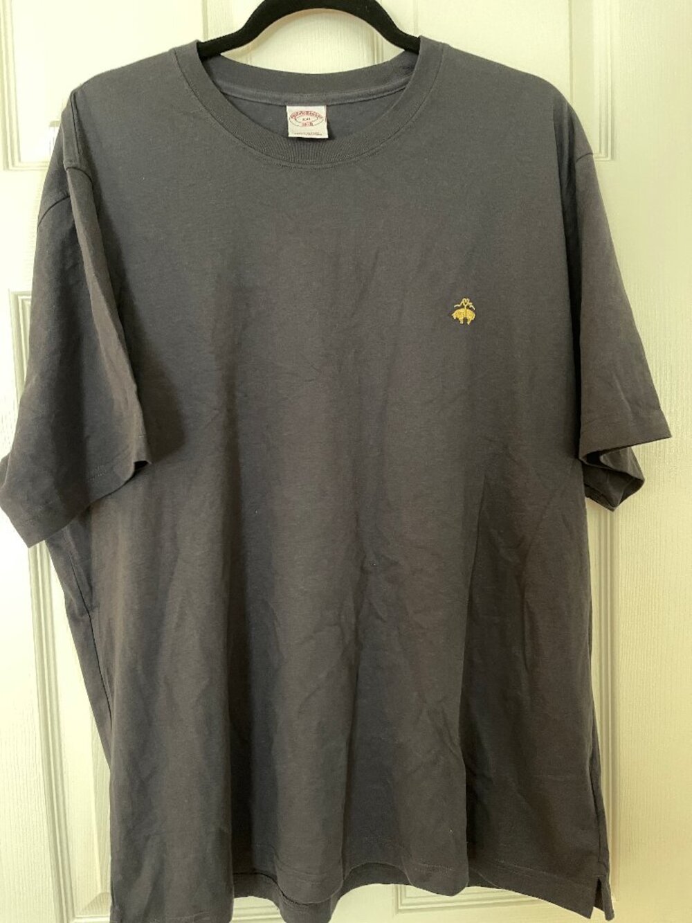 Brooks Brothers Cotton Short Sleeve Black T Shirt